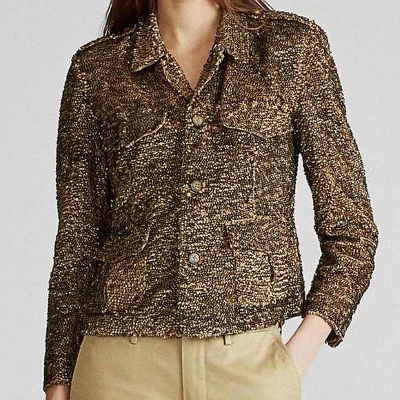 NWT Polo Ralph Lauren Sequined Beaded Jacket, Sz 8 - Picture 2 of 16